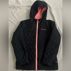 Columbia Girls Hooded Insulated Jacket (Size M 10/12) RN69724 / CA 05367